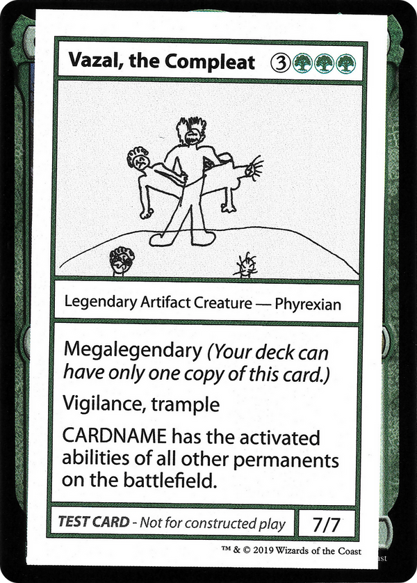Vazal, the Compleat (No PW Symbol) (CMB1-) - Mystery Booster Playtest Cards 2021
