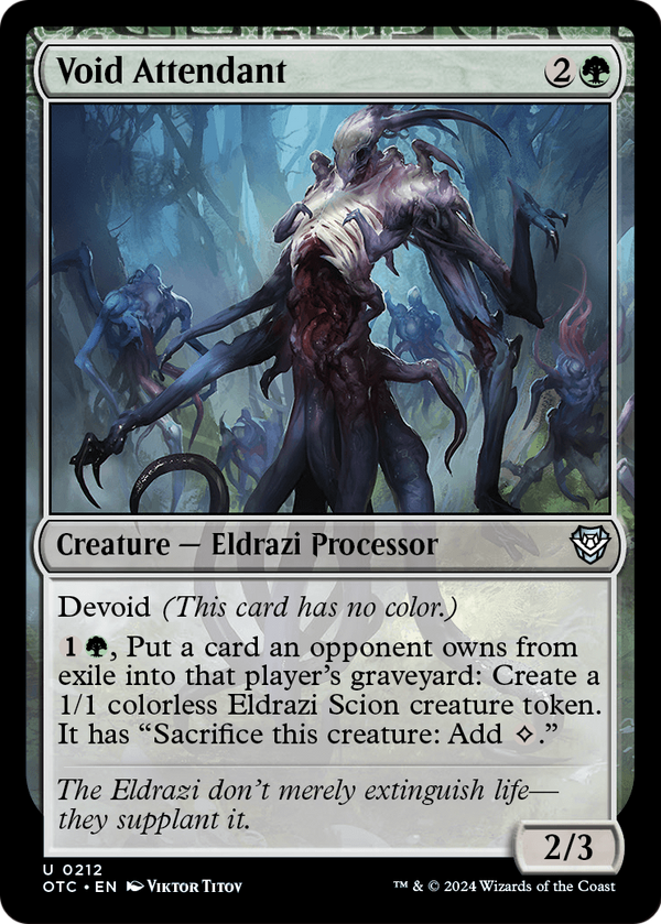 Void Attendant (OTC-212) - Outlaws of Thunder Junction Commander: (devoid)