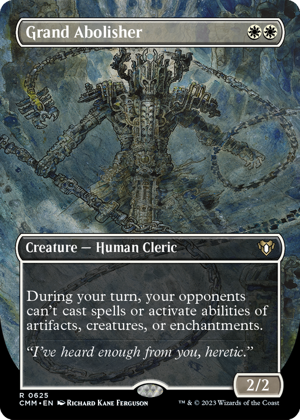 Grand Abolisher (Borderless) (CMM-625) - Commander Masters Foil