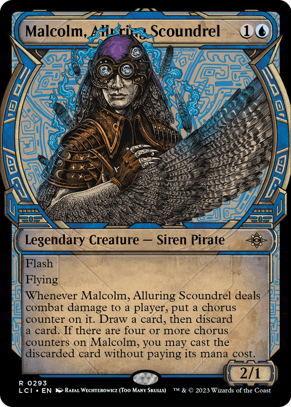 Malcolm, Alluring Scoundrel (Showcase) (LCI-293) - The Lost Caverns of Ixalan: (Showcase)