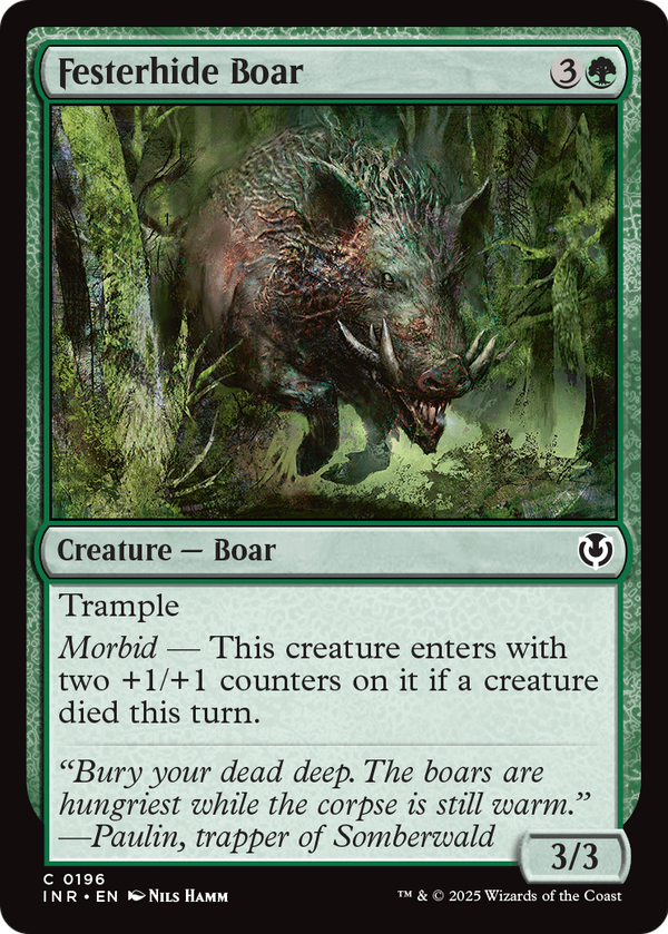 Festerhide Boar (INR-196) - Innistrad Remastered