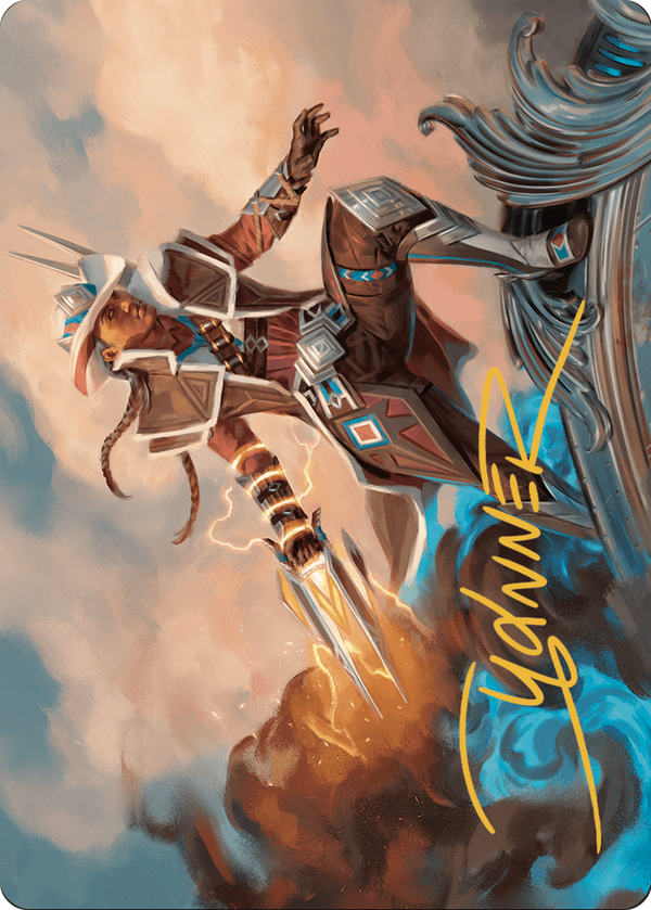 Annie Flash, the Veteran // Annie Flash, the Veteran (AOTJ-017) - Outlaws of Thunder Junction Art Series (Borderless) Foil