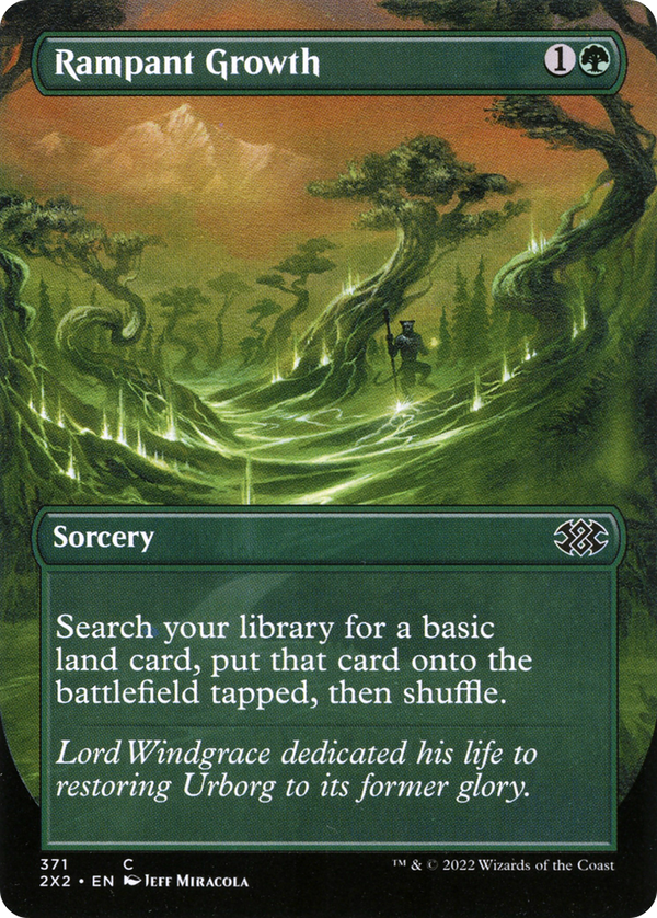 Rampant Growth (Borderless) (2X2-371) - Double Masters 2022