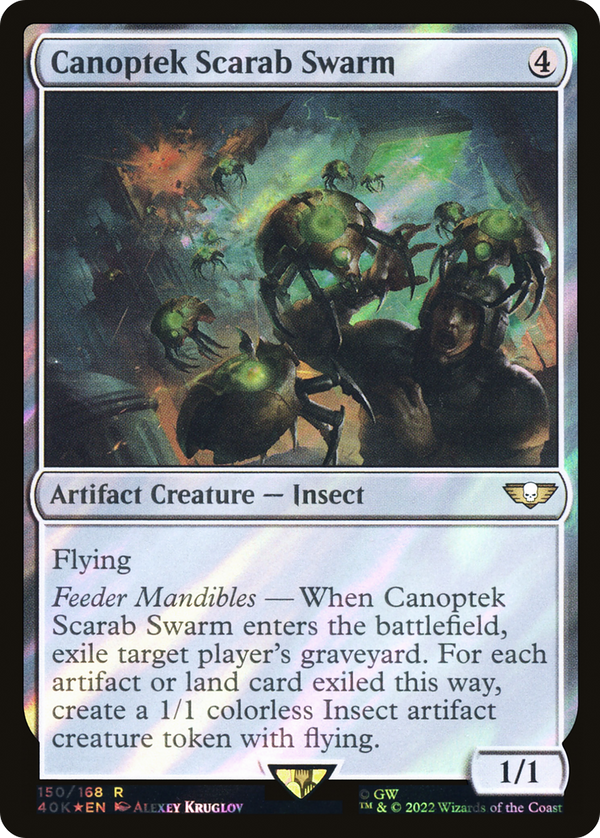 Canoptek Scarab Swarm (Surge Foil) (40K-150) - Warhammer 40,000 Commander Foil