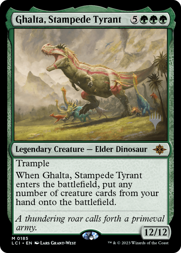 Ghalta, Stampede Tyrant (PPLCI-185) - The Lost Caverns of Ixalan Promos Foil