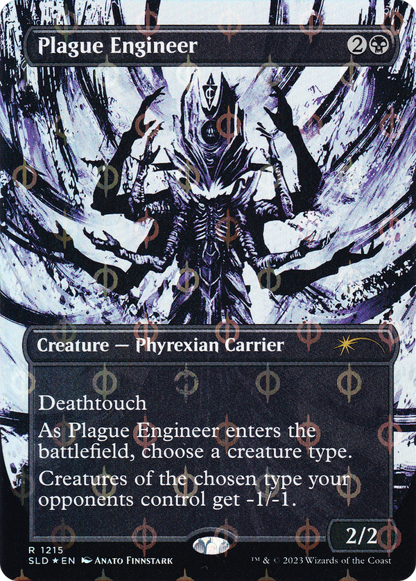 Plague Engineer (Step-and-Compleat Foil) (SLD-1215) - Secret Lair Drop (Borderless) Foil