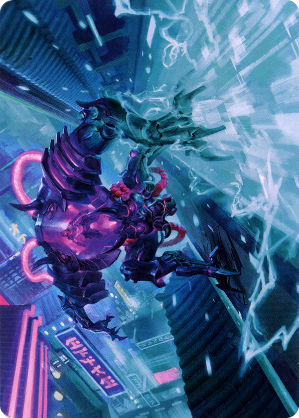 Surgehacker Mech // Surgehacker Mech (ANEO-045) - Neon Dynasty Art Series (Borderless)