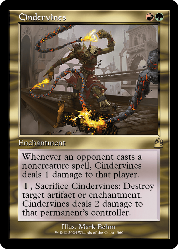 Cindervines (Retro Frame) (RVR-360) - Ravnica Remastered Foil