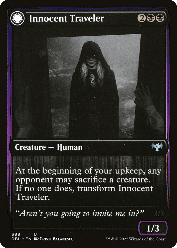 Innocent Traveler (DBL-388) - Innistrad: Double Feature: (Double Faced Transform)
