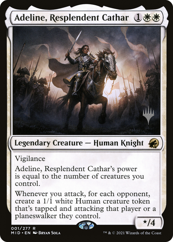 Adeline, Resplendent Cathar (PPMID-001) - Innistrad: Midnight Hunt Promos Foil