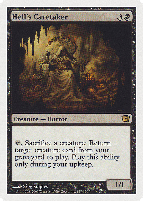 Hell's Caretaker (9ED-137) - 9th Edition