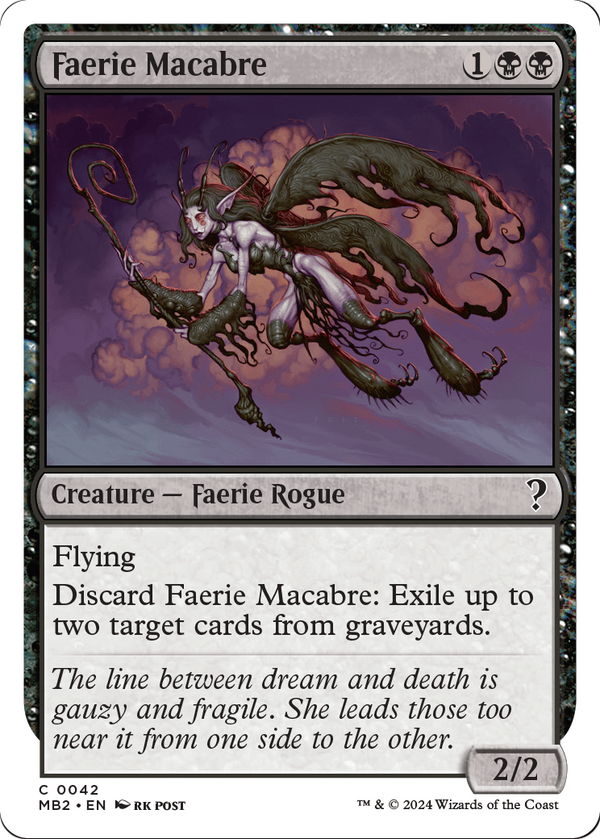 Faerie Macabre (White Border) (MB2-042) - Mystery Booster 2