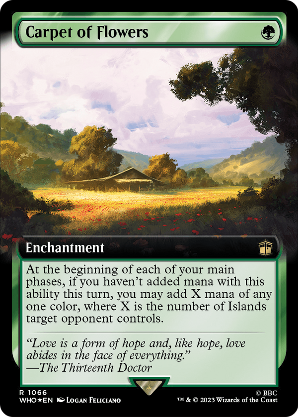 Carpet of Flowers (Extended Art) (Surge Foil) (WHO-1066) - Doctor Who: (Extended Art) Foil