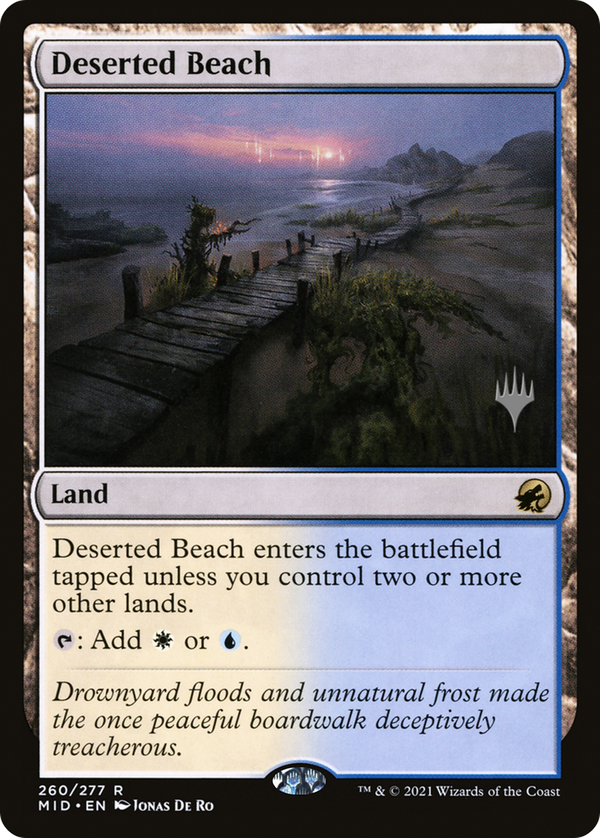 Deserted Beach (PPMID-260) - Innistrad: Midnight Hunt Promos