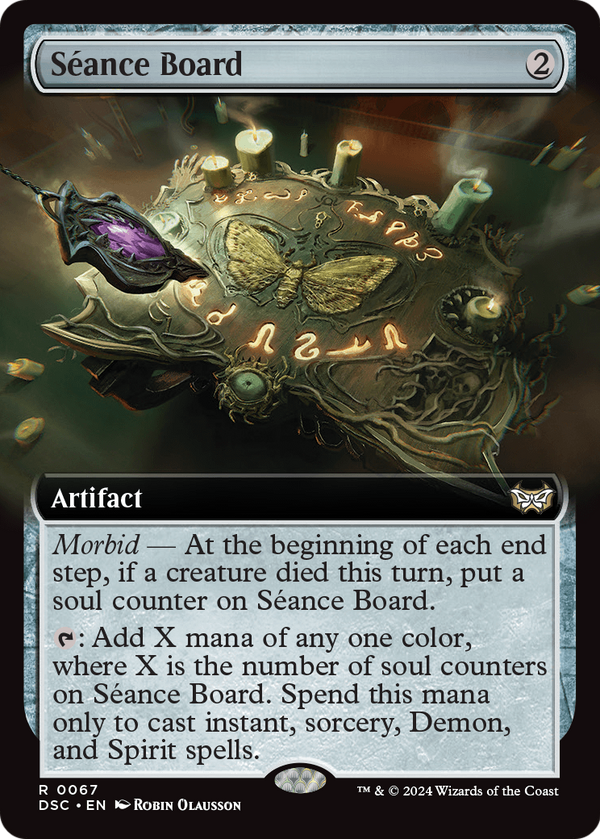 Seance Board (Extended Art) (DSC-067) - Duskmourn: House of Horror Commander: (Extended Art)