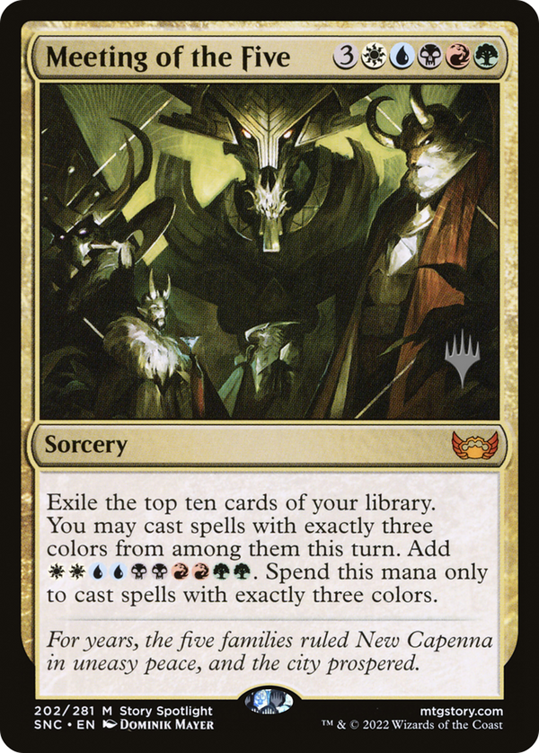 Meeting of the Five (PPSNC-202) - Streets of New Capenna Promos Foil