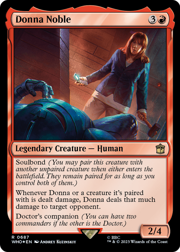 Donna Noble (Surge Foil) (WHO-687) - Doctor Who Foil