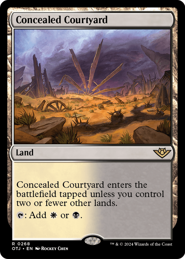 Concealed Courtyard (OTJ-268) - Outlaws of Thunder Junction