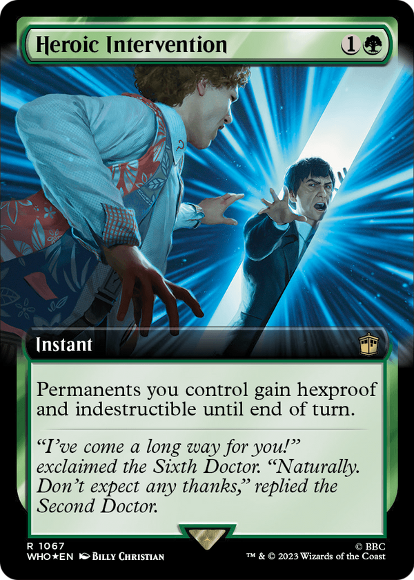 Heroic Intervention (Extended Art) (Surge Foil) (WHO-1067) - Doctor Who: (Extended Art) Foil