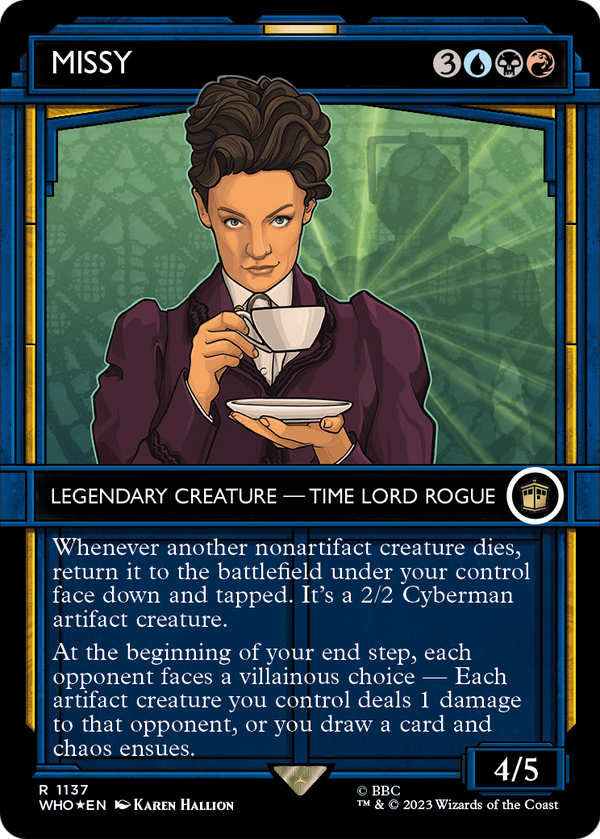 Missy (Showcase) (Surge Foil) (WHO-1137) - Doctor Who: (Showcase) (Borderless) Foil