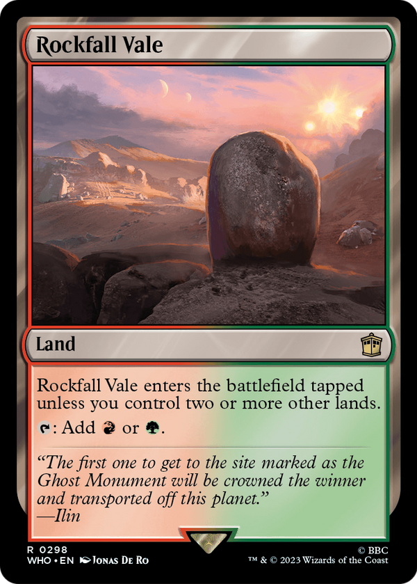 Rockfall Vale (WHO-298) - Doctor Who Foil