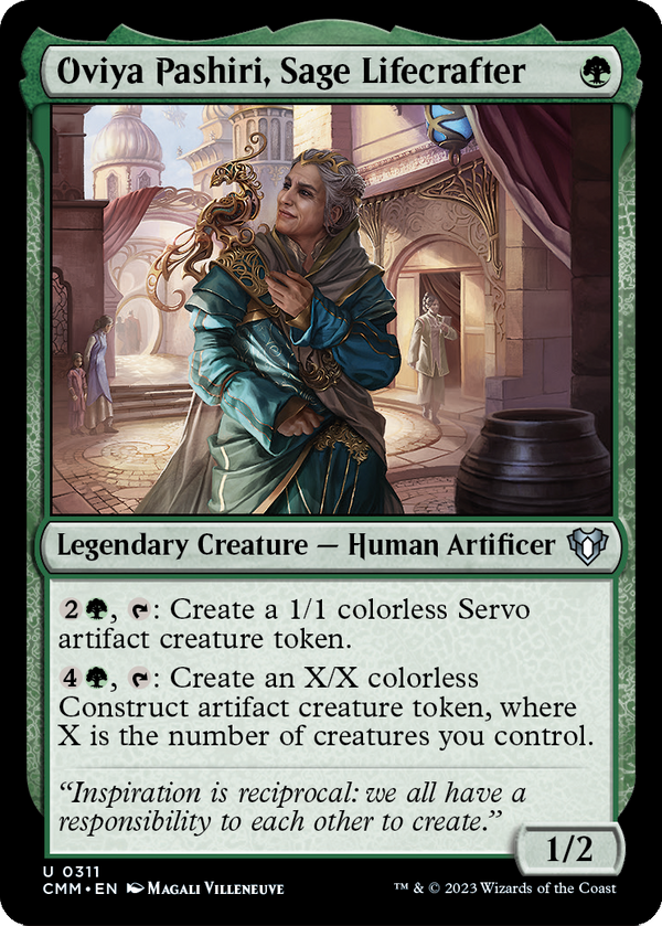 Oviya Pashiri, Sage Lifecrafter (CMM-311) - Commander Masters
