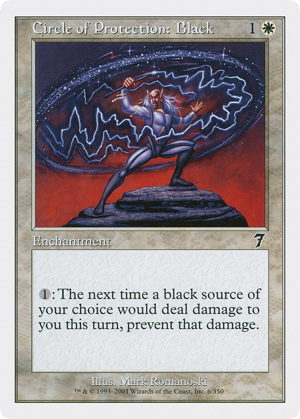 Circle of Protection: Black (7ED-006) - 7th Edition