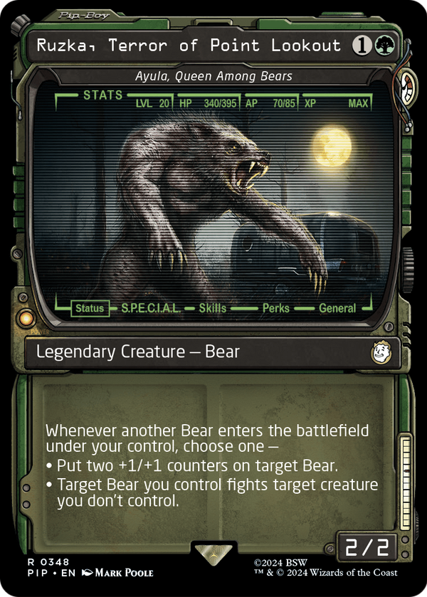 Ruzka, Terror of Point Lookout - Ayula, Queen Among Bears (Showcase) (PIP-348) - Fallout / Ruzka, Terror of Point Lookout: (Showcase)
