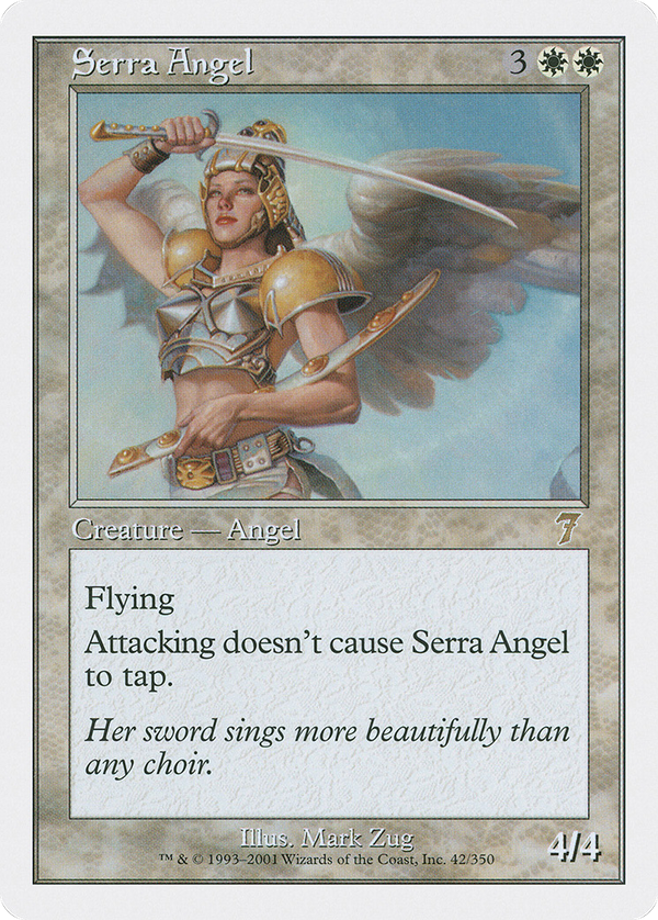 Serra Angel (7ED-042) - 7th Edition Foil