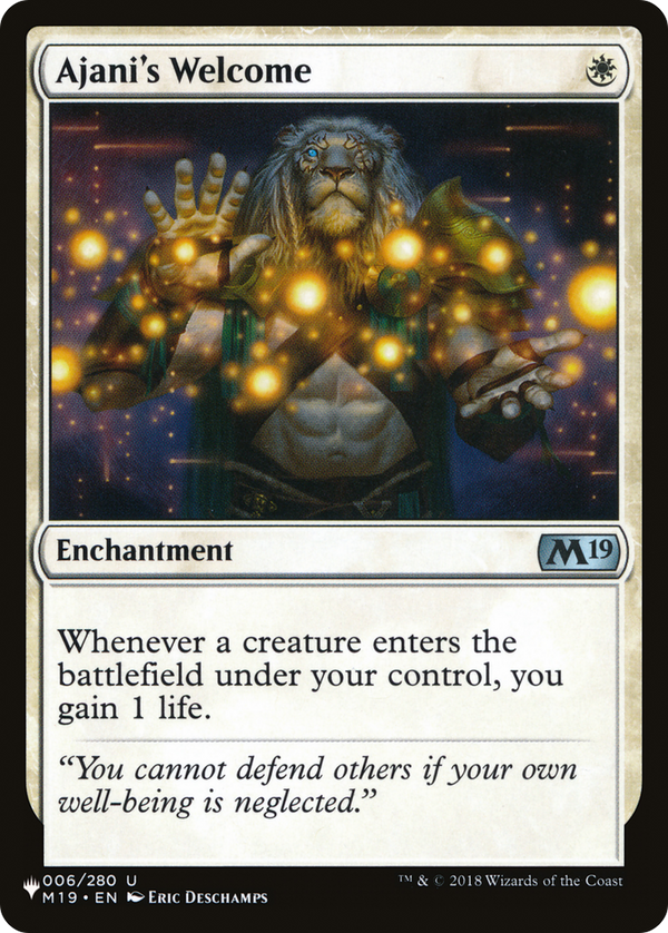 Ajani's Welcome (LIST-M19-6) - The List
