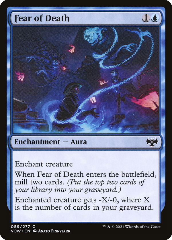Fear of Death (VOW-059) - Innistrad: Crimson Vow Foil