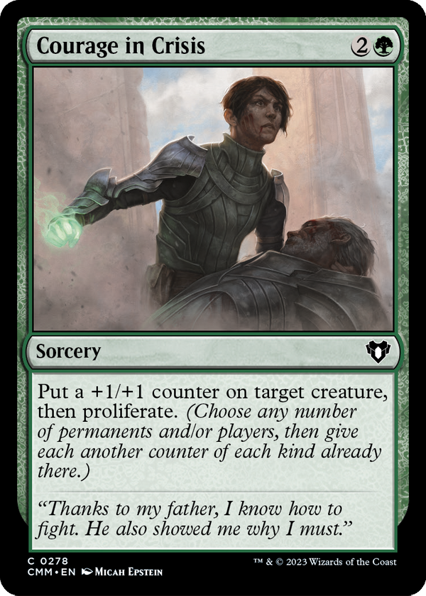 Courage in Crisis (CMM-278) - Commander Masters Foil