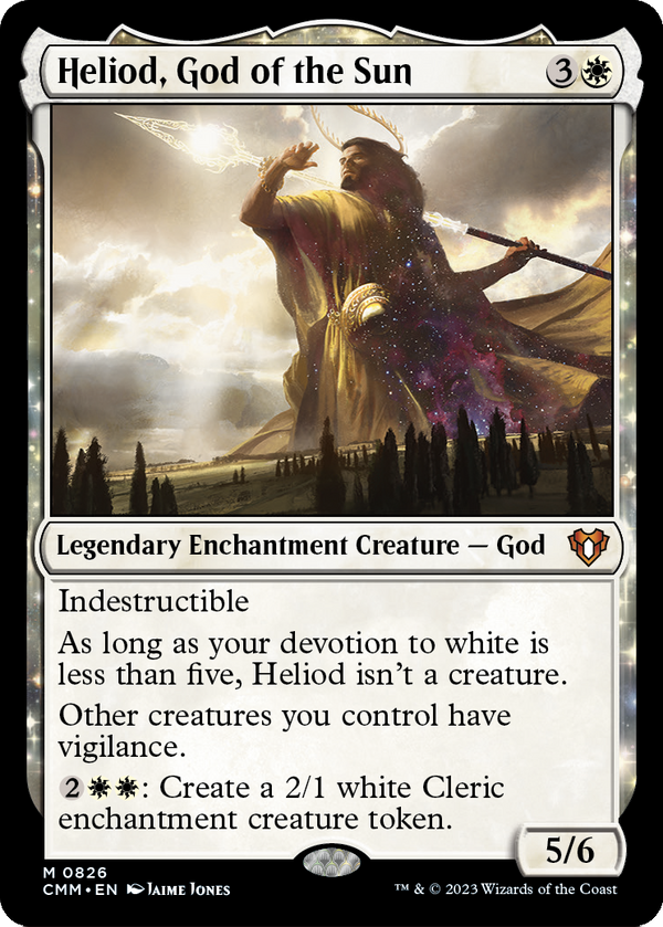 Heliod, God of the Sun (CMM-826) - Commander Masters: (enchantment)