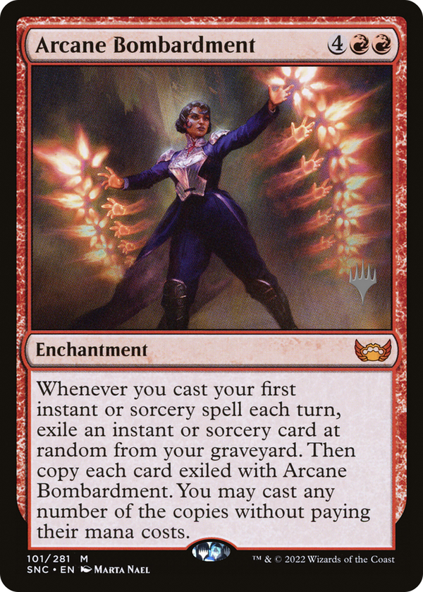 Arcane Bombardment (PPSNC-101) - Streets of New Capenna Promos