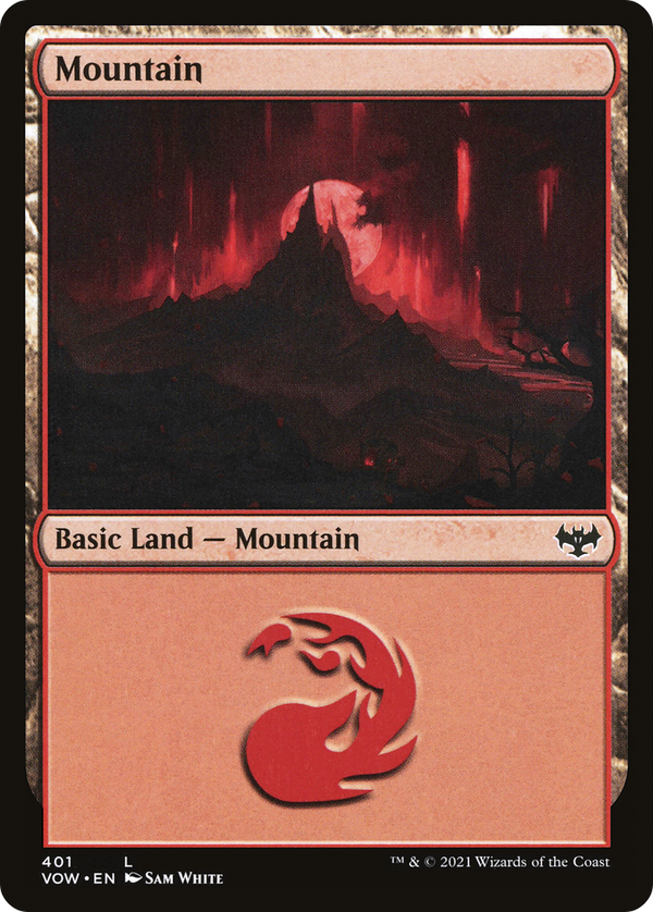 Mountain (401) (VOW-401) - Innistrad: Crimson Vow Foil