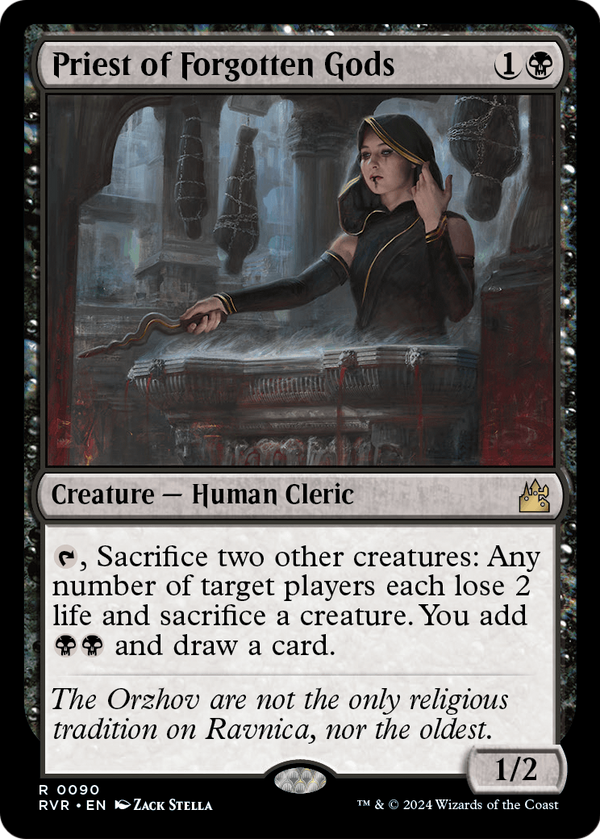 Priest of Forgotten Gods (RVR-090) - Ravnica Remastered Foil