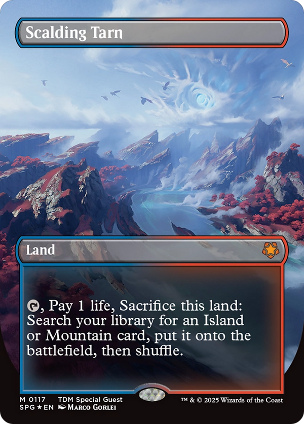 Scalding Tarn (Borderless) (Dragonscale Foil) (SPG-117) - Special Guests Foil