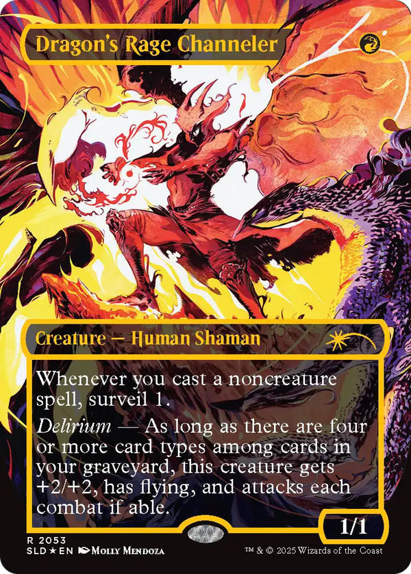 Dragon's Rage Channeler (SLD-2053) - Secret Lair Drop (Borderless) Foil