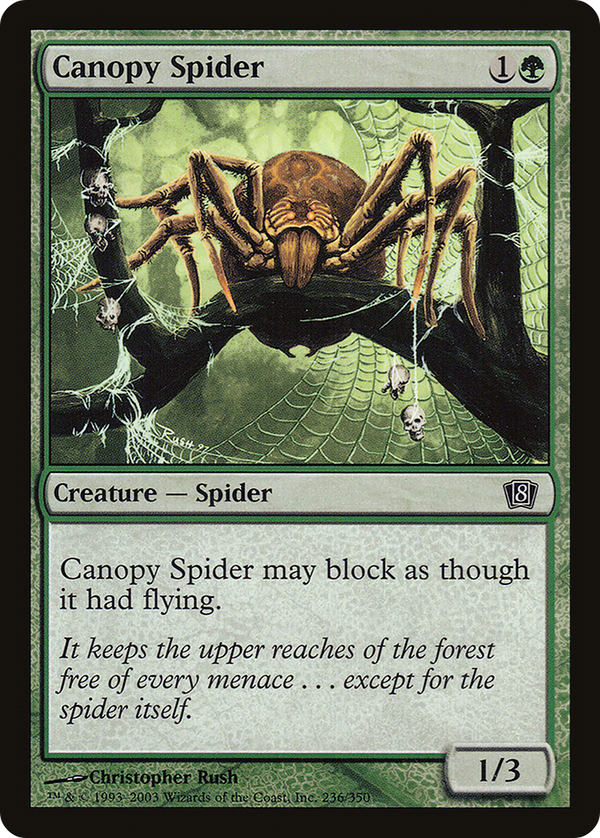 Canopy Spider (8ED-236) - 8th Edition Foil