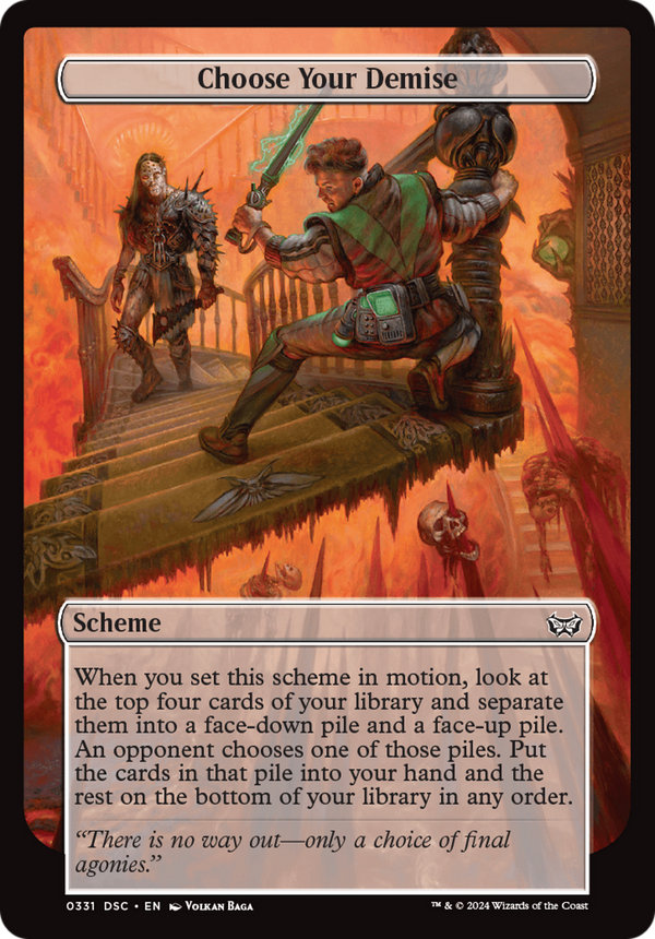 Choose Your Demise (Full Art) (A:DSC-331) - Duskmourn: House of Horror Commander