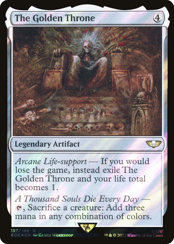 The Golden Throne (Surge Foil) (40K-157) - Warhammer 40,000 Commander Foil