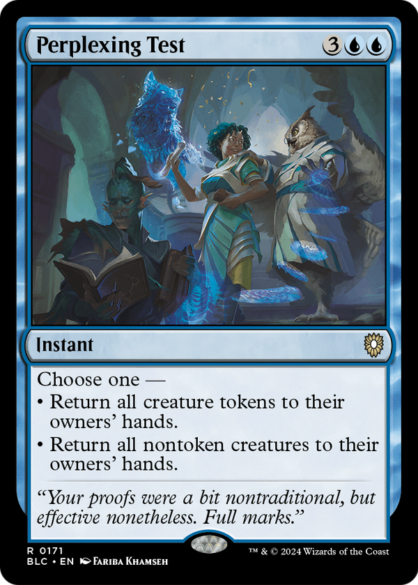 Perplexing Test (BLC-171) - Bloomburrow Commander