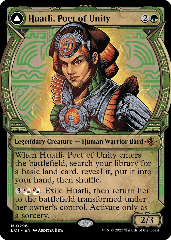 Huatli, Poet of Unity (Showcase) (LCI-296) - The Lost Caverns of Ixalan: (Showcase)