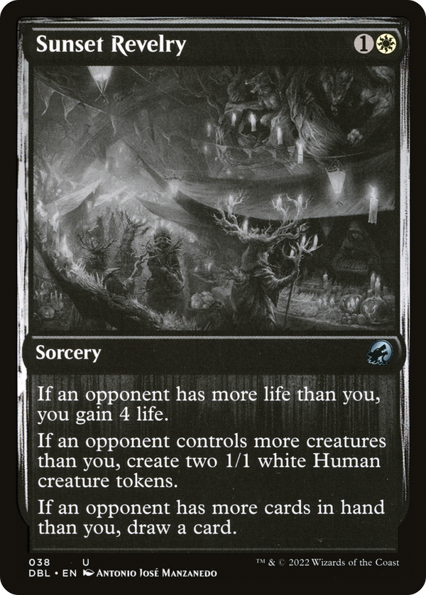 Sunset Revelry (DBL-038) - Innistrad: Double Feature Foil