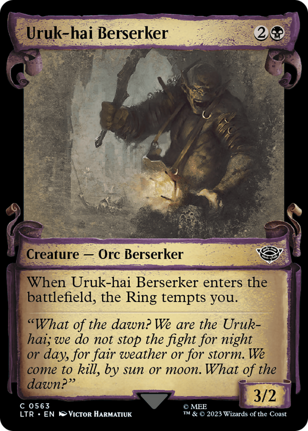 Uruk-hai Berserker (Showcase Scrolls) (LTR-563) - The Lord of the Rings: Tales of Middle-earth: (Showcase)