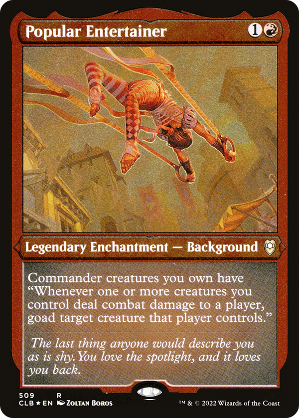 Popular Entertainer (Foil Etched) (CLB-509) - Commander Legends: Battle for Baldur's Gate Foil