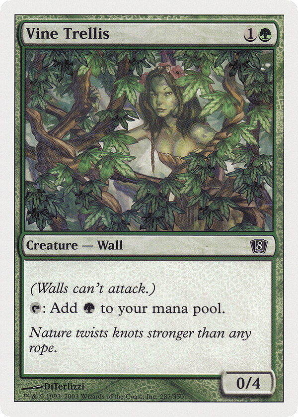 Vine Trellis (8ED-287) - 8th Edition Foil