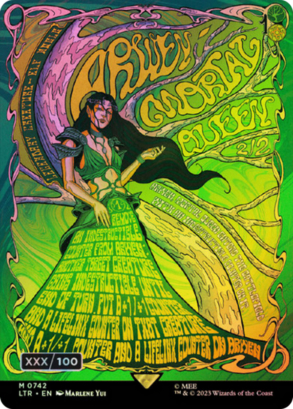 Arwen, Mortal Queen (Borderless Poster) (Serial Numbered) (LTR-742) - The Lord of the Rings: Tales of Middle-earth Foil