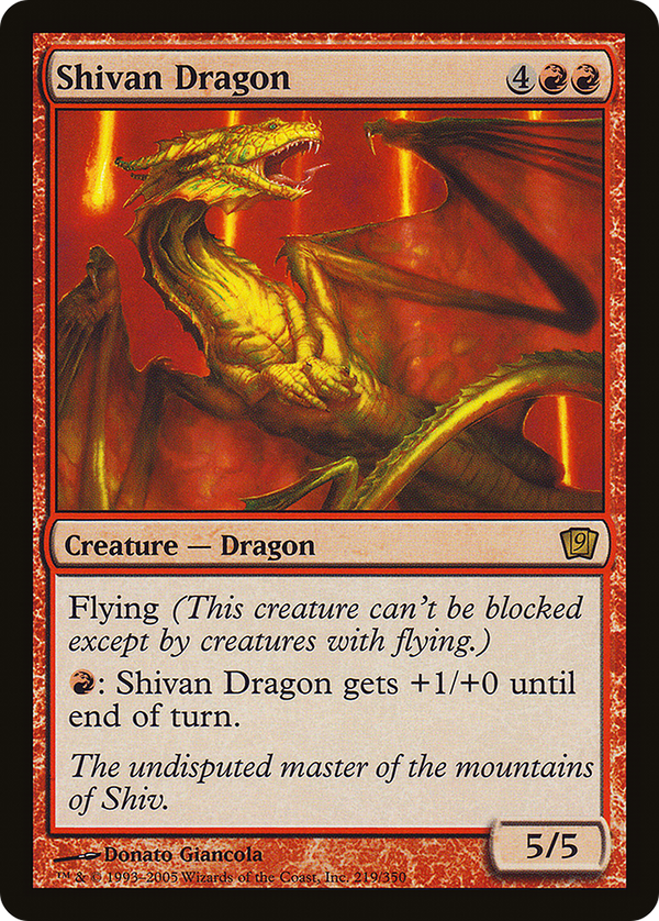Shivan Dragon (9ED-219) - 9th Edition