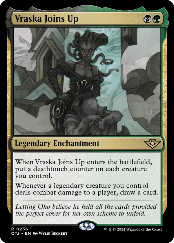 Vraska Joins Up (PPOTJ-236) - Outlaws of Thunder Junction Promos